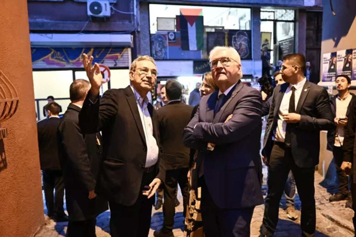Steinmeier'a Masumiyet Müzesi’nde Filistin protestosu