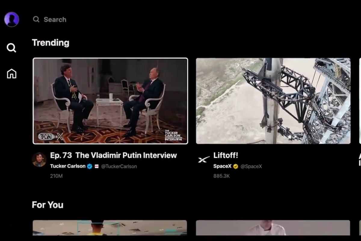 X, özel TV uygulamasını başlatıyor