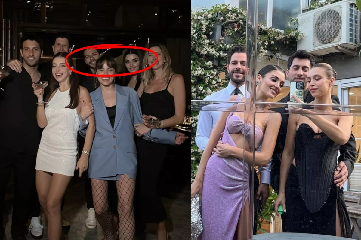 Hande Erçel ile Hakan Sabancı bu kez aile kutlamasında