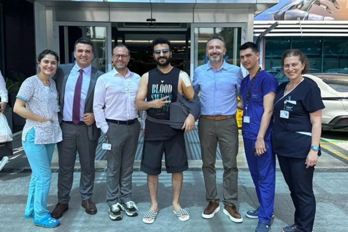 Futbol oynarken kolunu kırmıştı: Hasan Can Kaya taburcu oldu