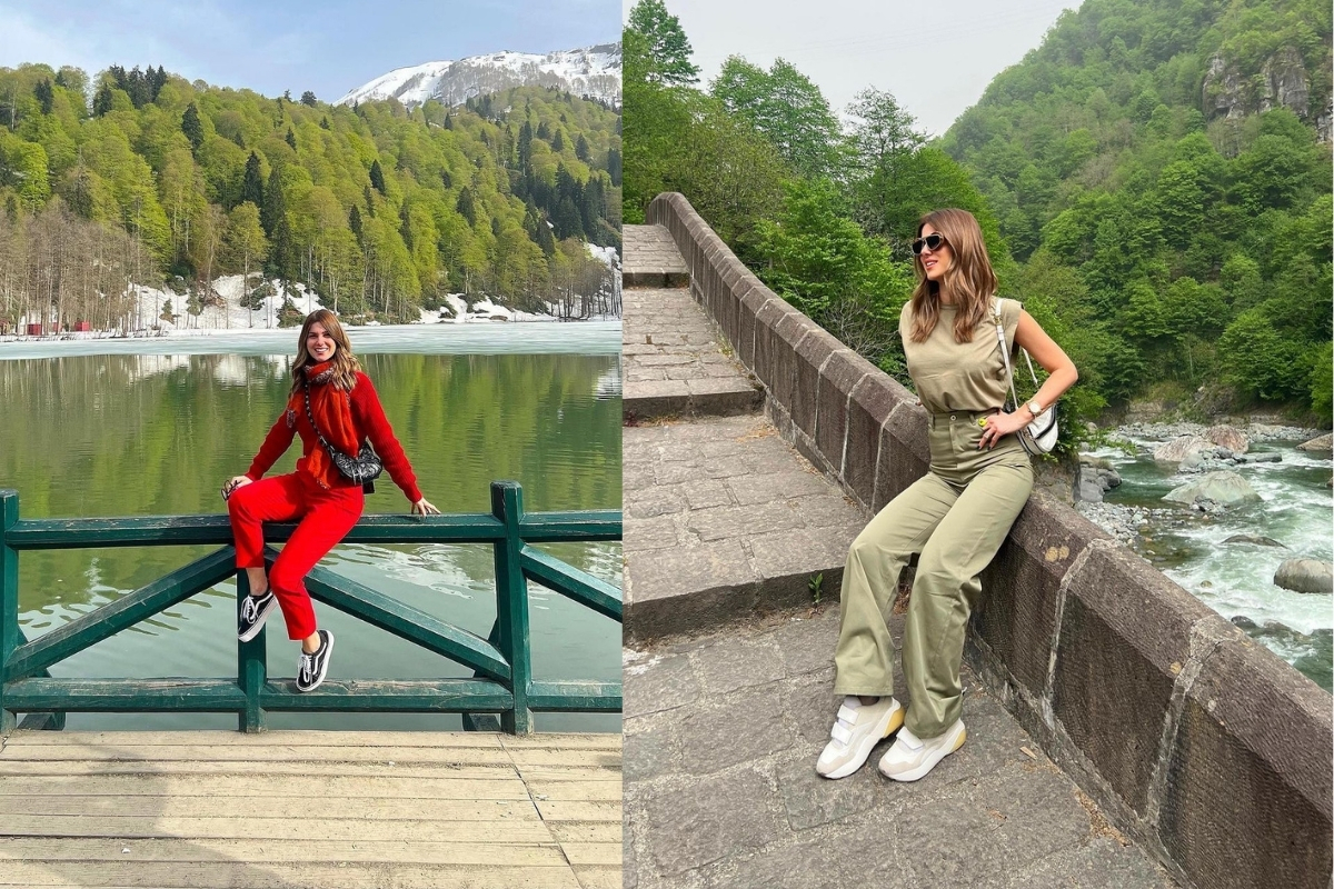 Nazlı Sabancı kayınvalidesinin memleketinde