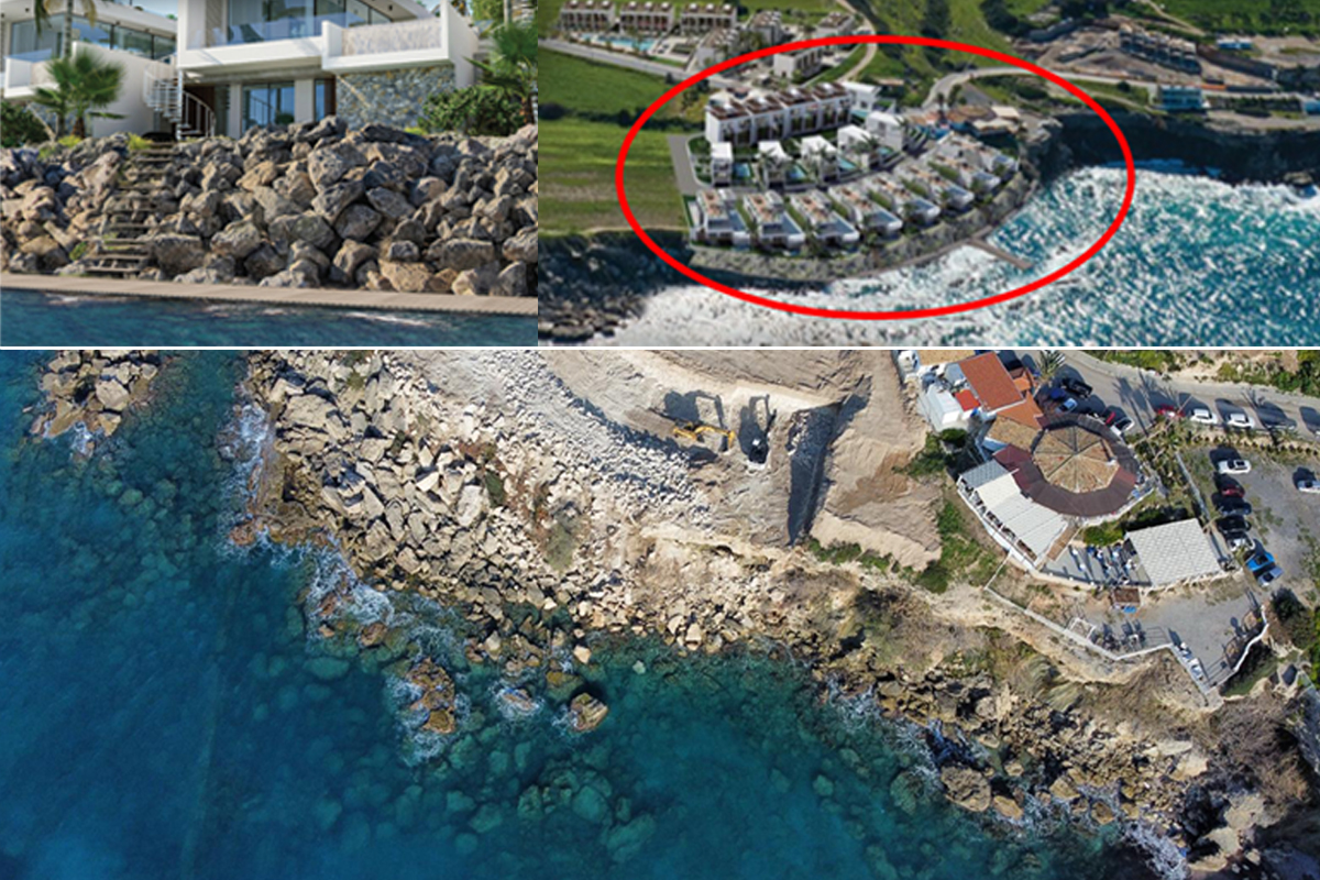 KKTC’de Küçük Erenköy bölgesinde yükselen ve doğayı tahrip eden projeler tepki çekiyor