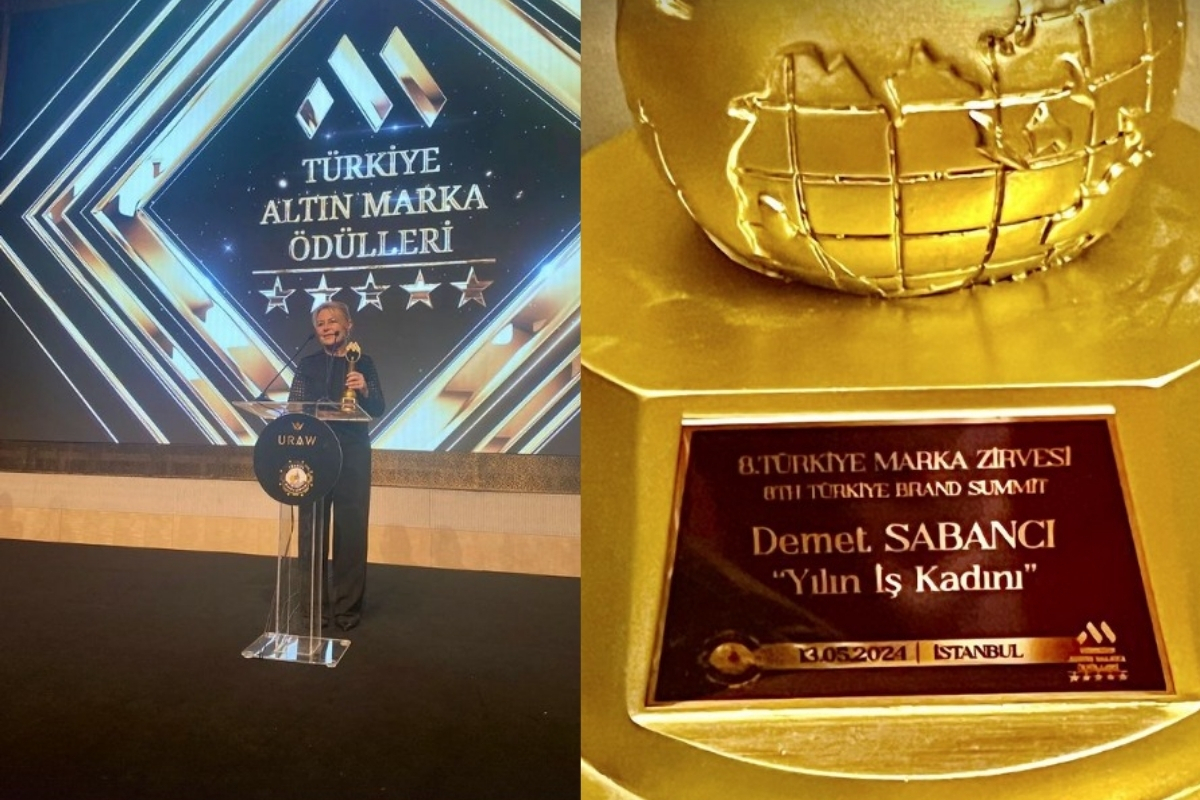 Demet Sabancı'nın "Yılın İş Kadını" ödülü gururu