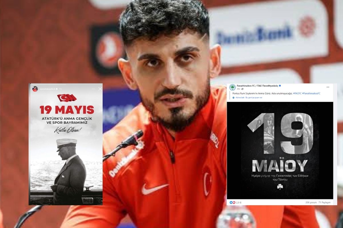 Panathinaikos Samet Akaydın'ı 19 Mayıs paylaşımı sebebiyle kadro dışı bıraktı