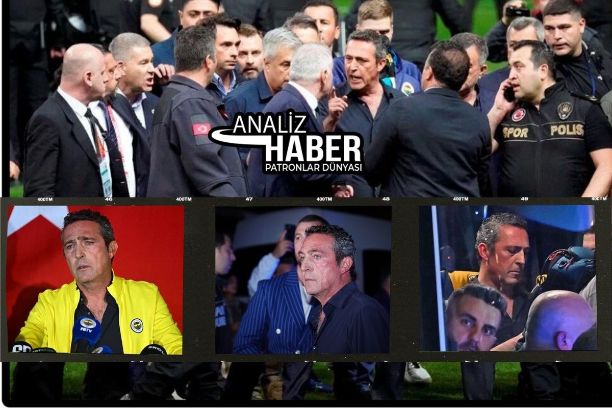 Galatasaray galibiyeti sonrası Fenerbahçe Başkanı Ali Koç sahaya indi, ortalık karıştı