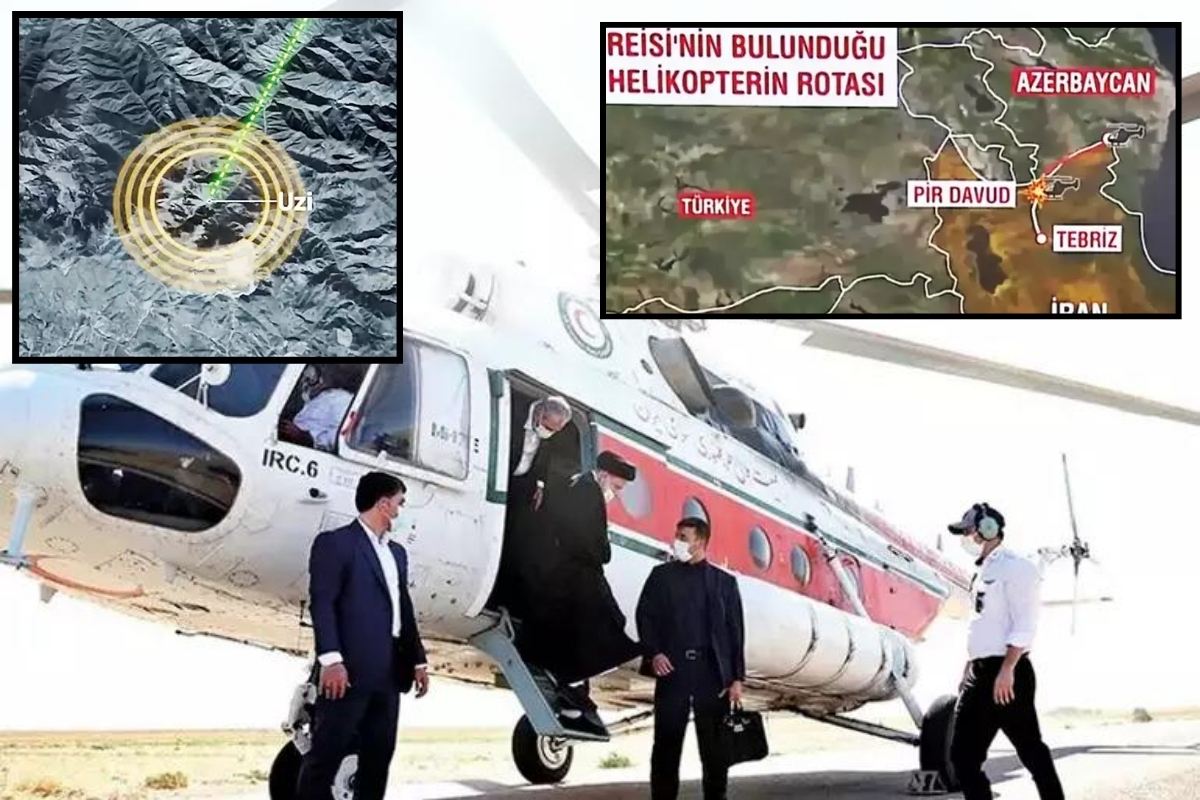 Reisi'yi taşıyan helikopter sis duvarına çarpmış