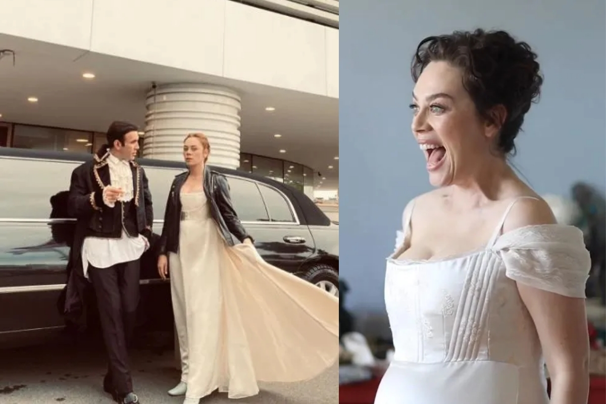 Demet Evgar, dizisinde kendi gelinliğini giydi