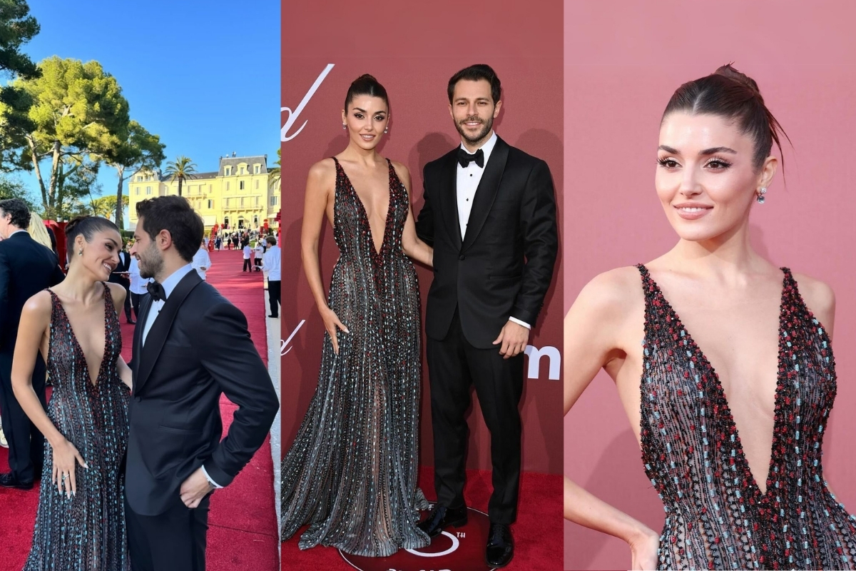 Hande Erçel Hakan Sabancı ile kırmızı halıda