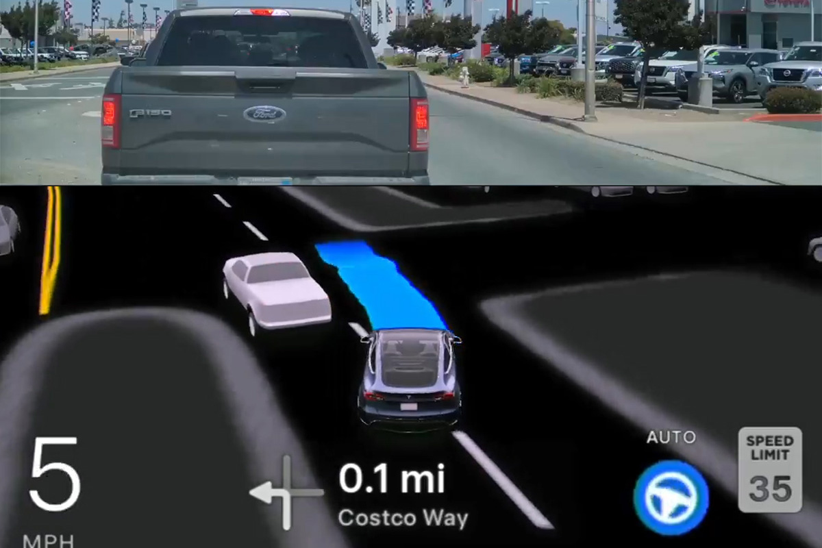 Tesla'nın otonom aracı araya 'kaynak' yaptı