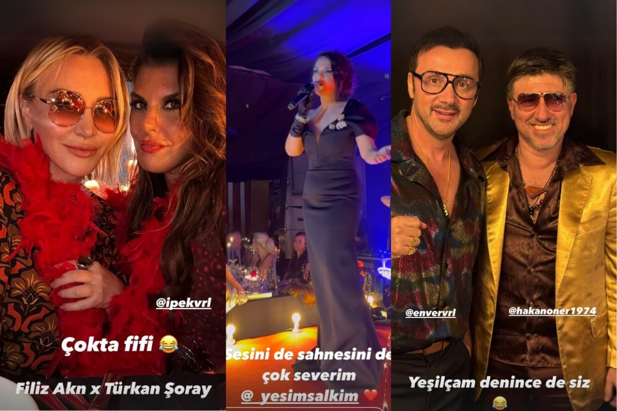 İzzet Antebi'nin doğum gününde Yeşim Salkım sürprizi