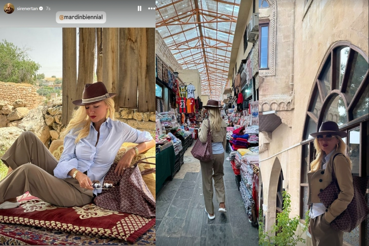 Modacı Siren Ertan'ın Mardin pozları
