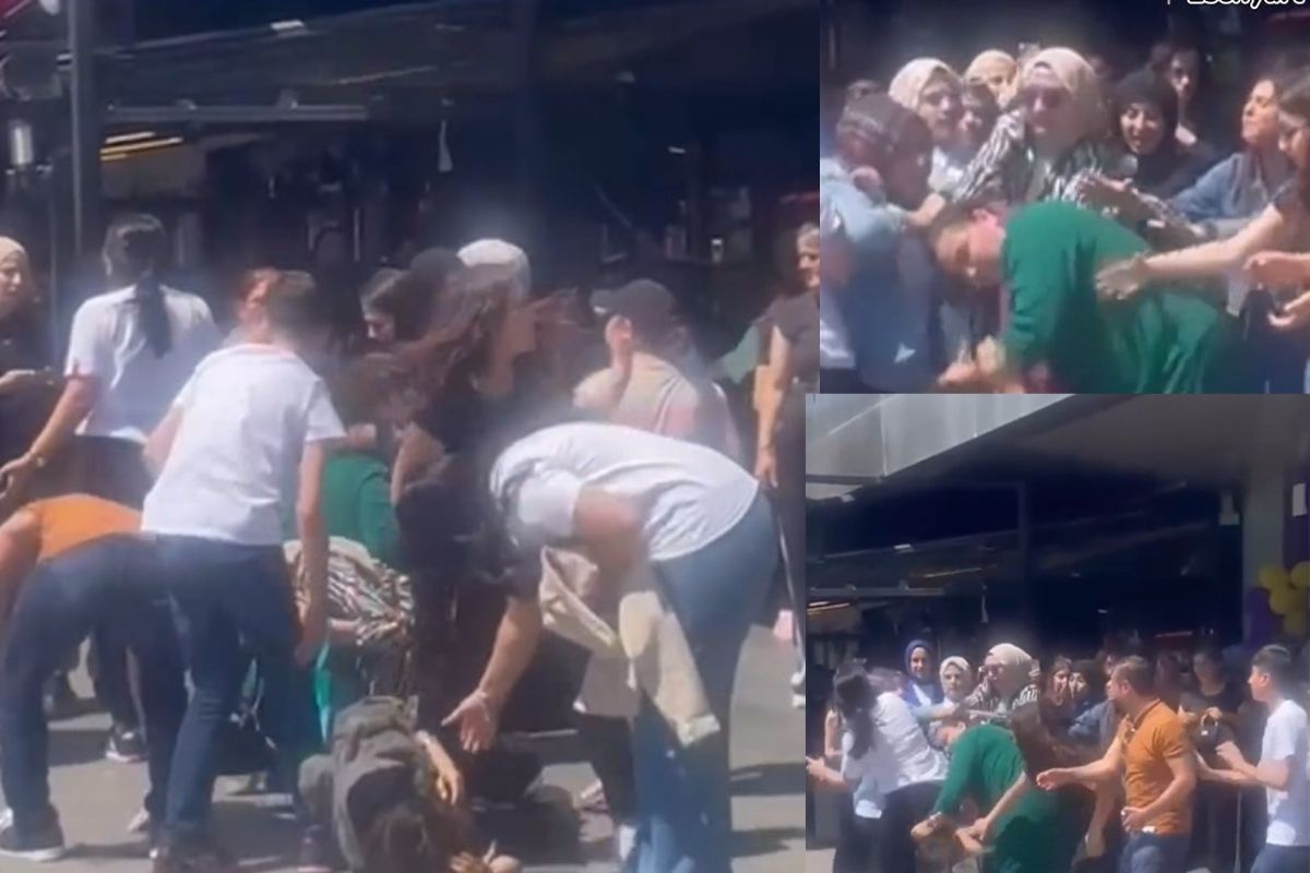 Kozmetik zinciri indirime gitti kadınlar kavgaya tutuştu