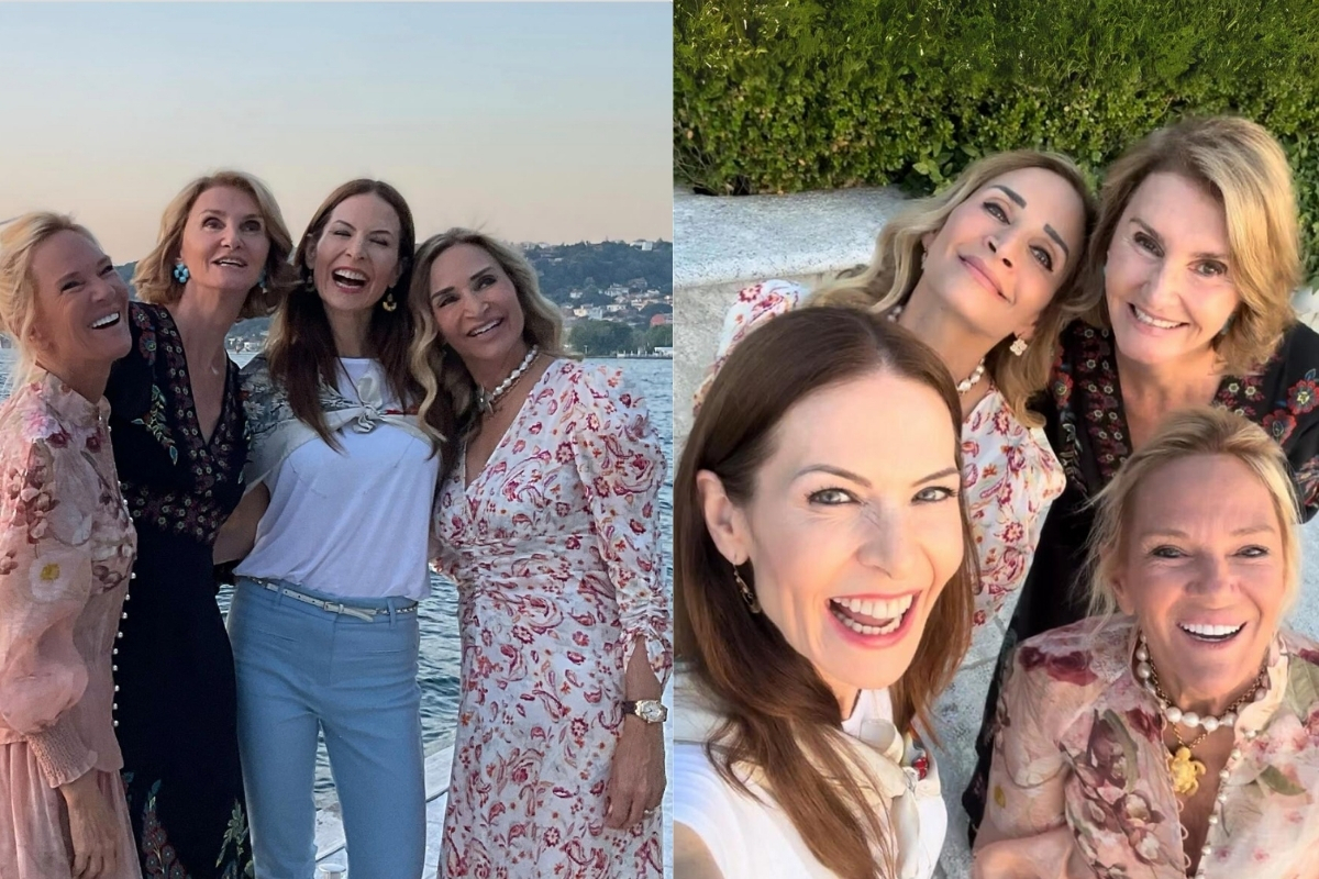 Bettina Hakko İsviçreli arkadaşlarıyla Boğaz turunda