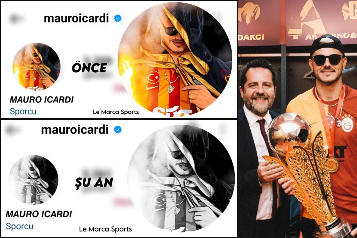 Icardi'den Erden Timur sonrası siyah-beyaz profil