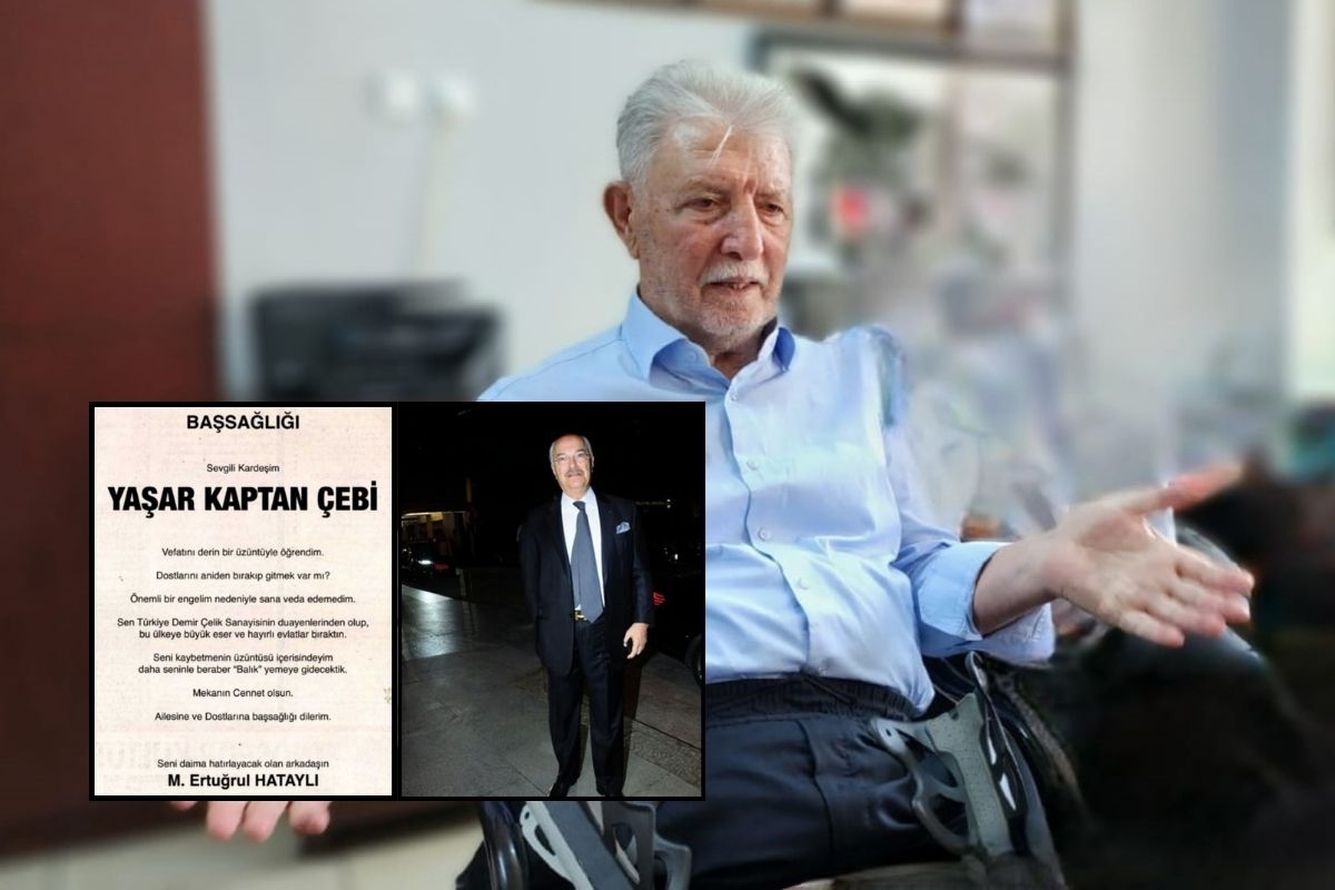 İş insanı Ertuğrul Hataylı’dan dostu Yaşar Kaptan Çebi’ye veda