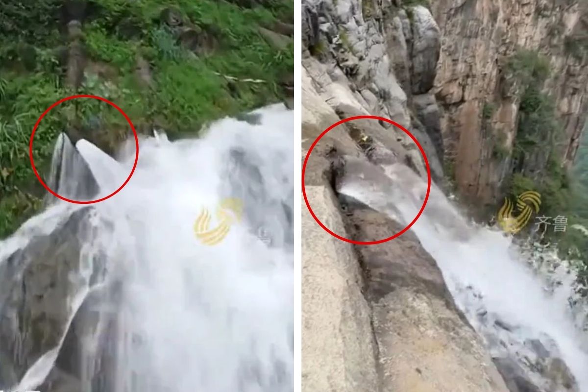 Çin'in şelalesi bile çakma çıktı: Boruyla suyu vermişler