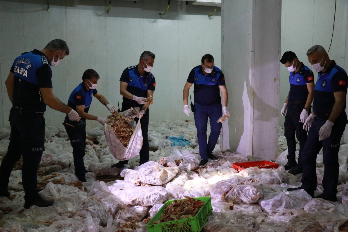 Etiketsiz, kaçak, paketlenmiş halde 10 ton tavuk ele geçirildi