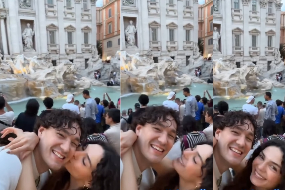 Ebru Şahin ve Cedi Osman çifti Roma'da aşk tazeledi