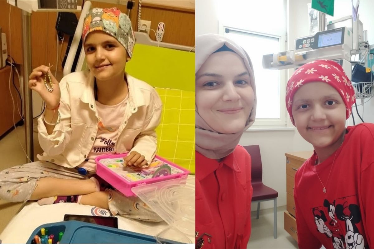 Lösemi hastası küçük Nermin, kök hücre nakliyle çifte bayram yaşıyor