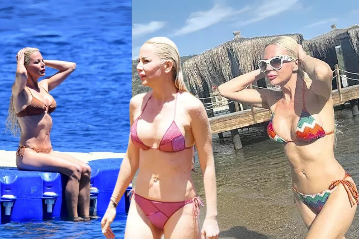 Şarkıcı Seda Üren çıktığı Bodrum tatilinde üç bikini giydi