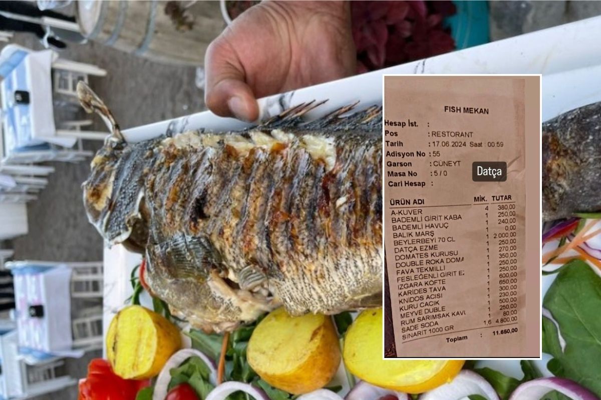 Bu defa Datça'daki rakı balık faturası tartışılıyor