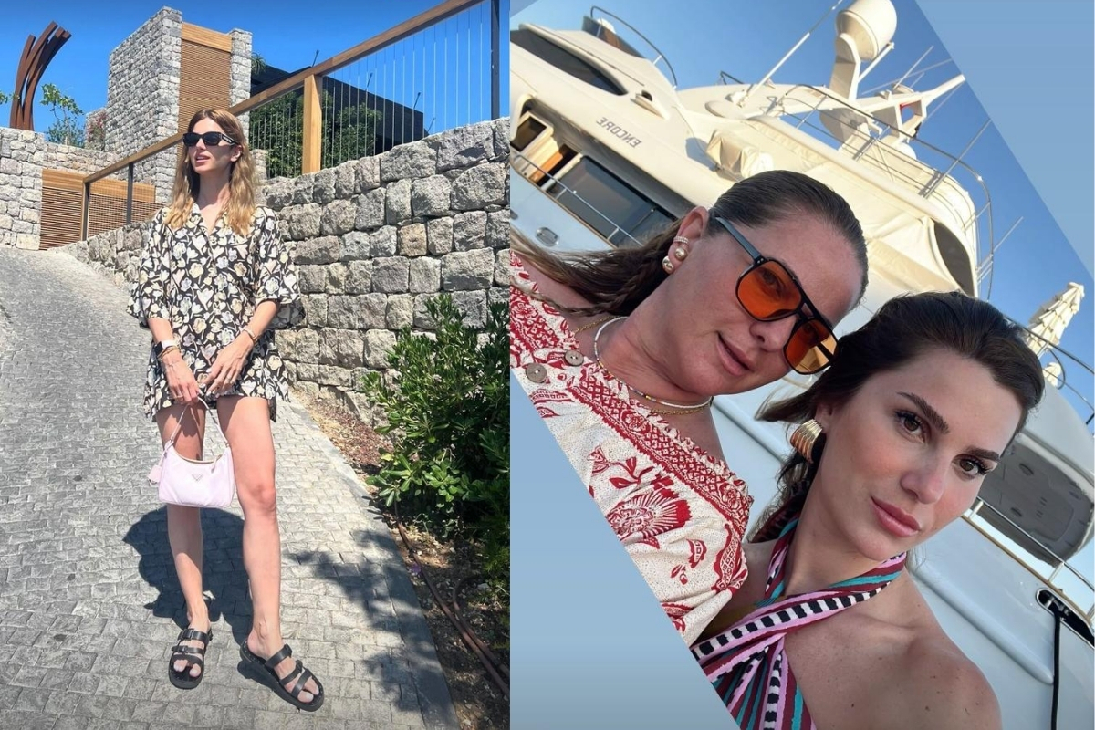 Nazlı Sabancı'nın tatil keyfi başladı