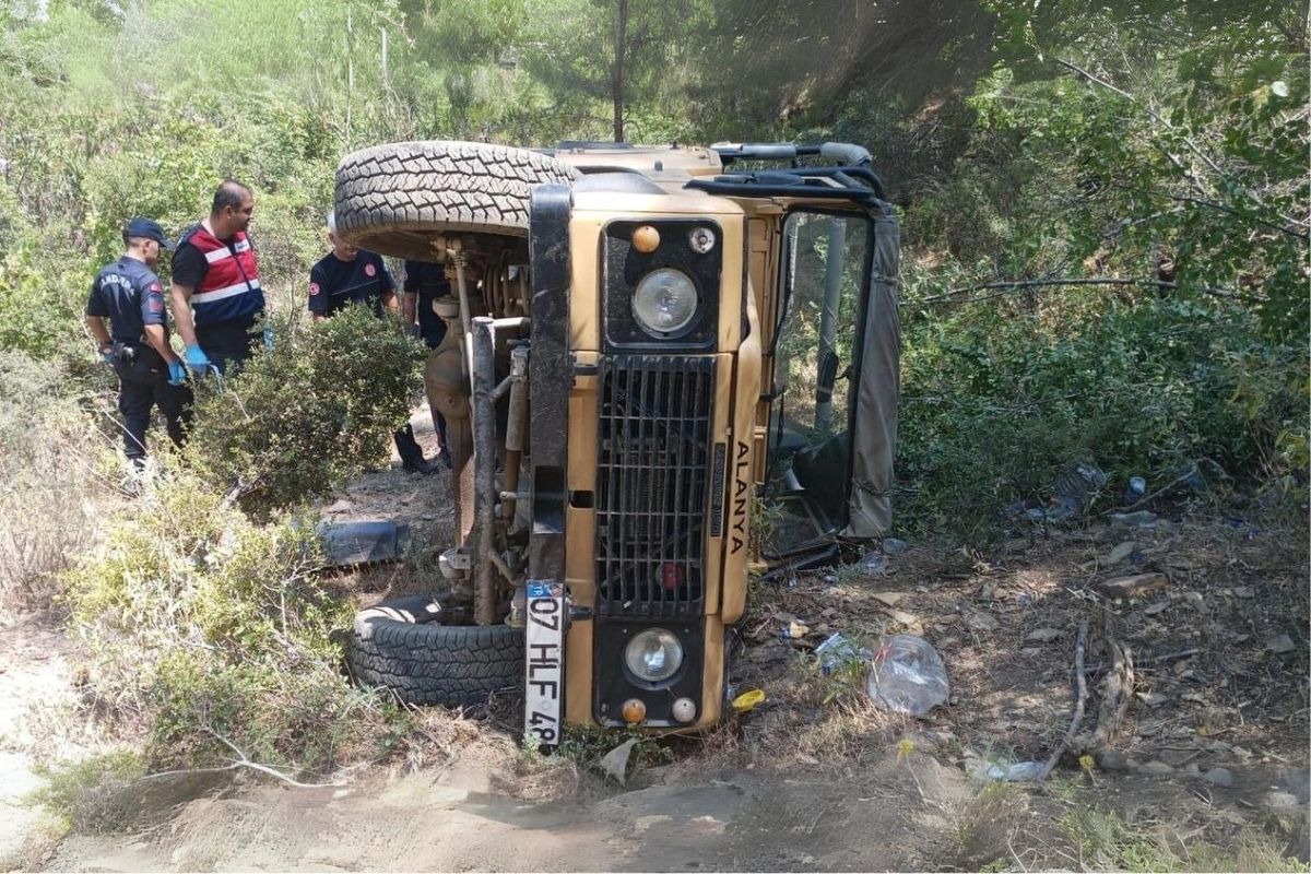 Antalya'da safari kazası: 1 turist öldü, 3 kişi yaralandı