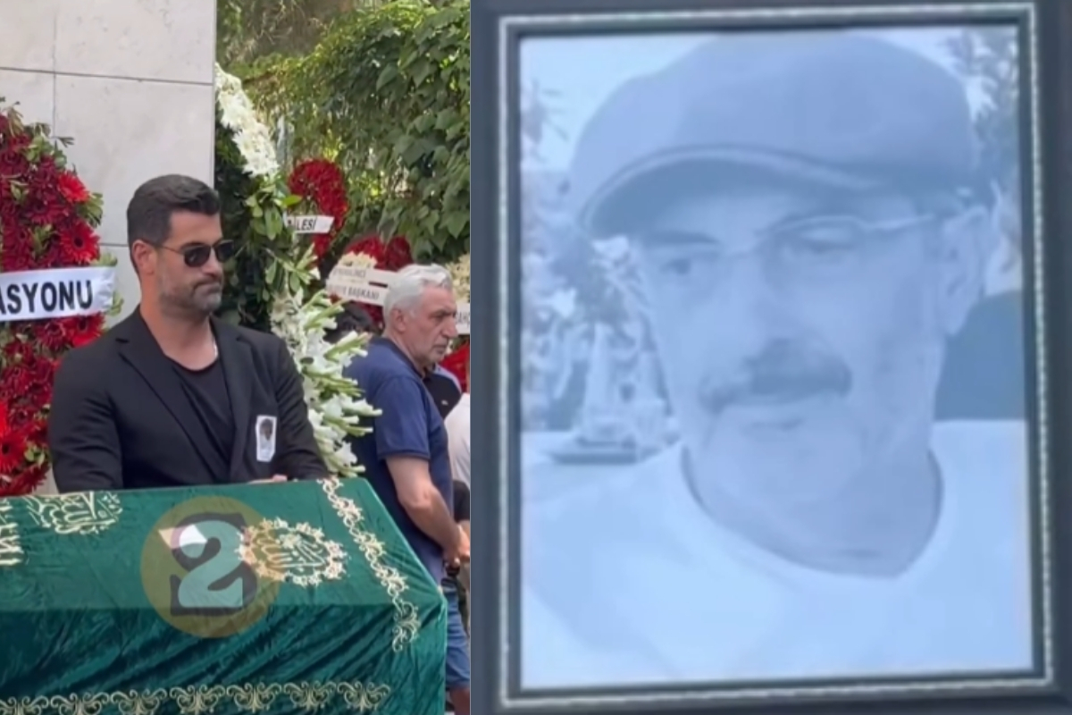 Volkan Demirel, babasının cenazesinde taziyeleri kabul etti