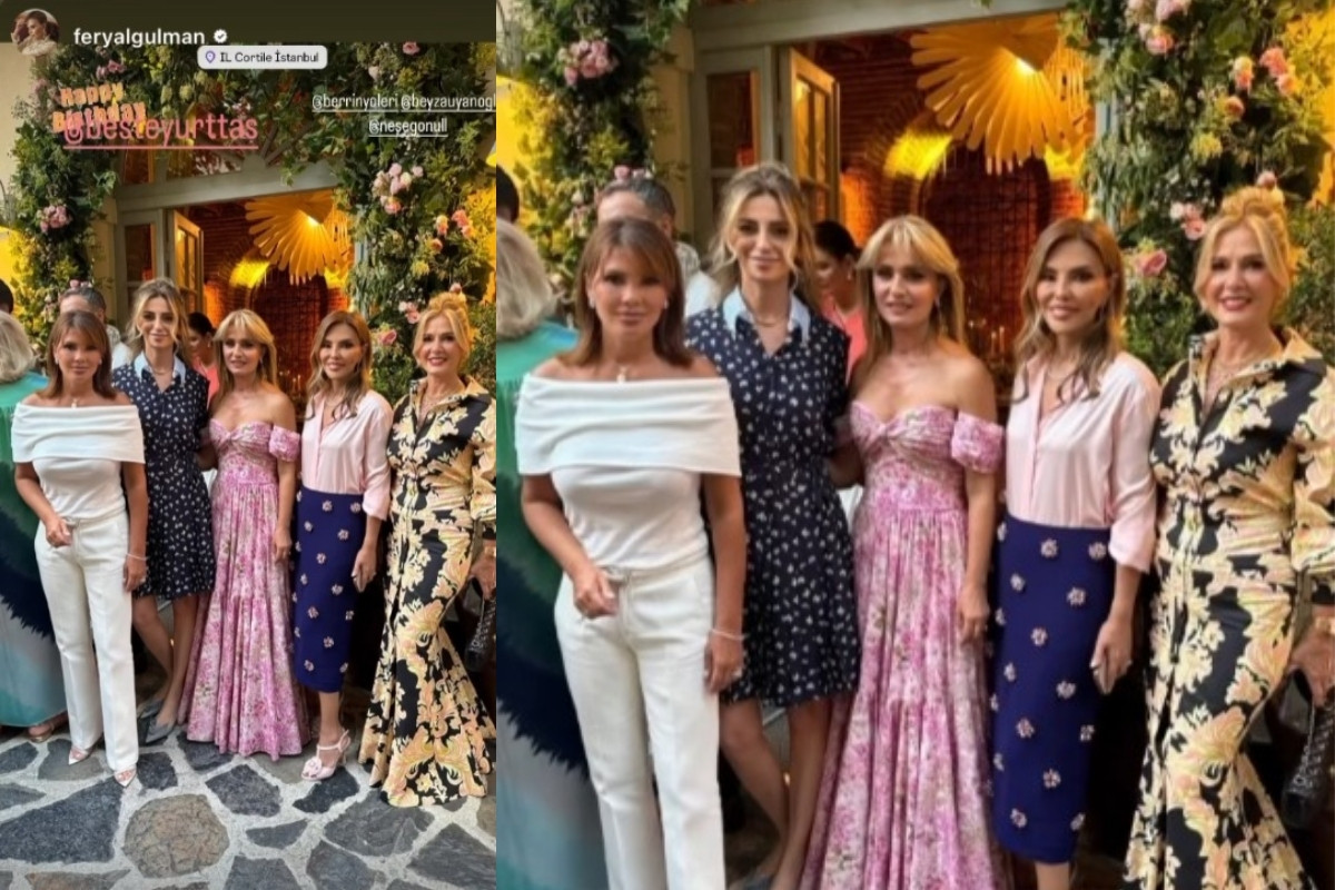 Beste Yurttaş yeni yaşını dostlarıyla kutladı
