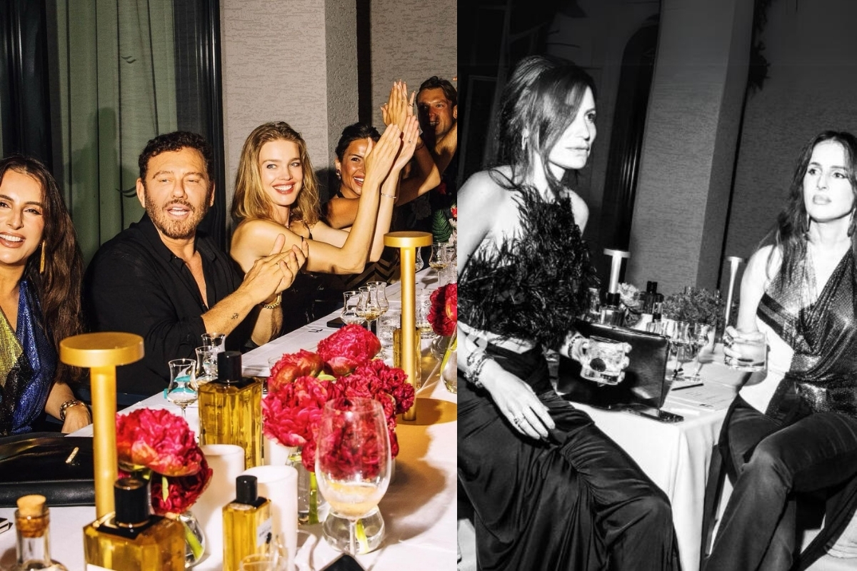 Nevbahar Koç ünlü modelle Bodrum'da yemekte buluştu