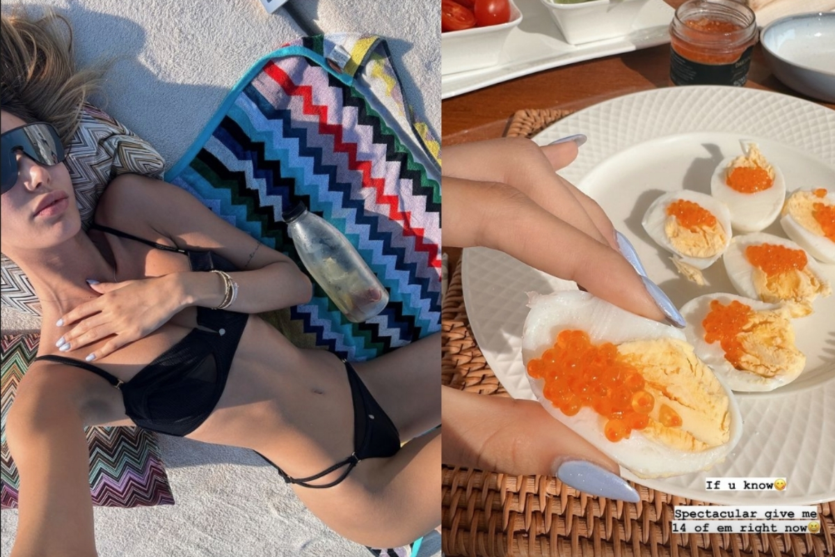 Şevval Şahin'den havyarlı, sporlu, yatta güneşlenmeli seri paylaşımlar