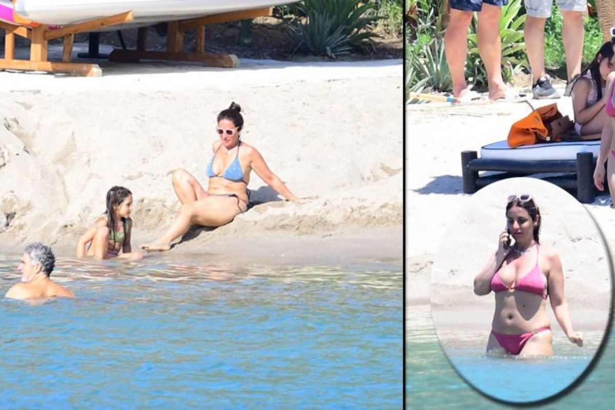 Maya ve İbrahim Bitargil'in Bodrum'da deniz keyfi