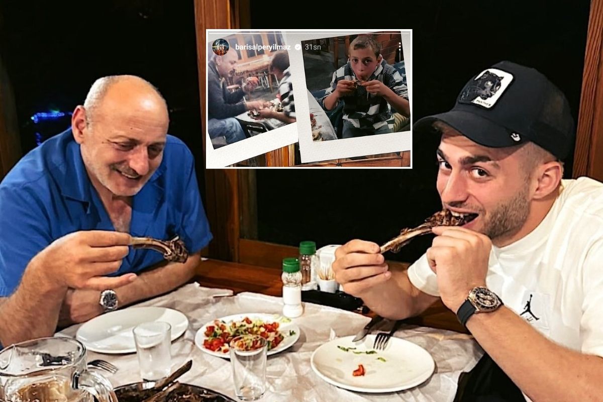Barış Alper Yılmaz, babasıyla et yediği fotoğrafı paylaştı