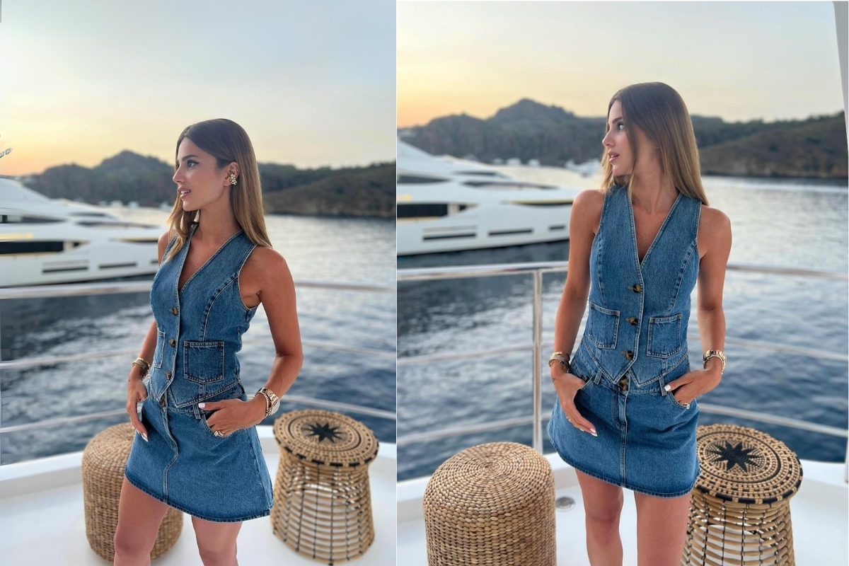 Nazlı Sabancı'nın tekneden günbatımı pozu