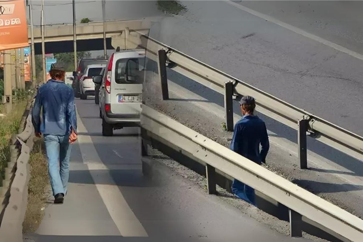 E-5'te yürüyen Pendikli Forrest Gump'ın acı hikayesi