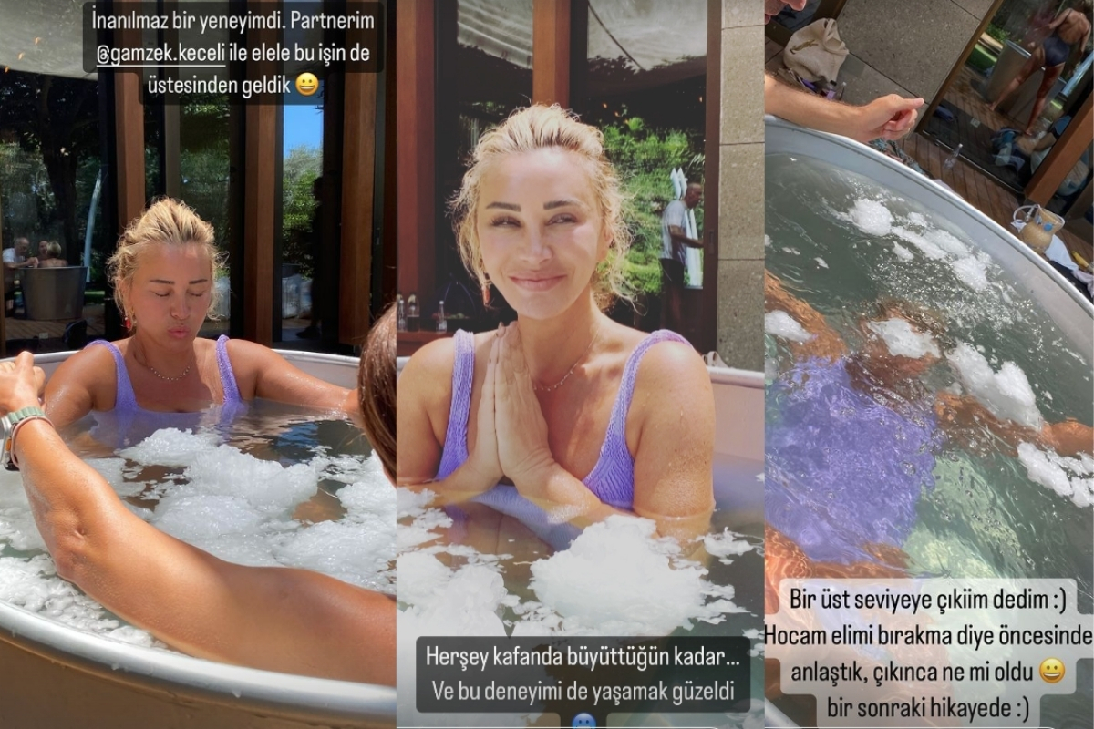 Aslı Gümüşel Şen'in buzlu kova deneyimi