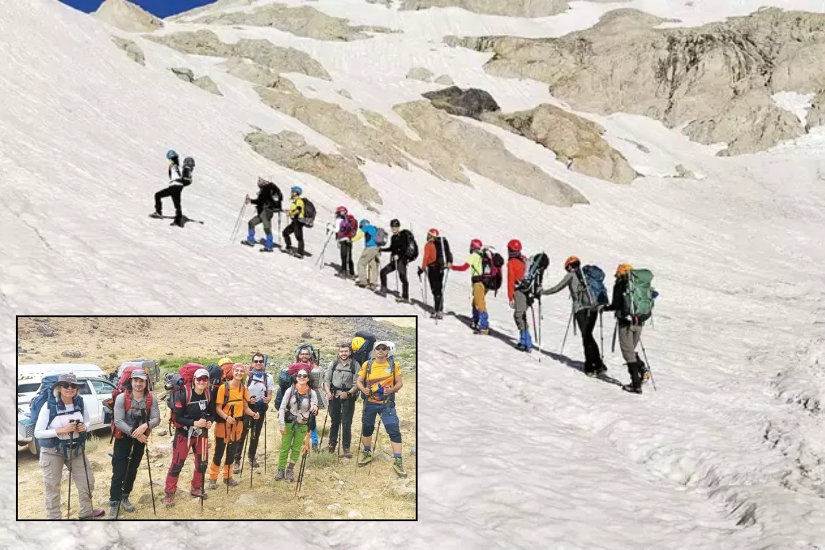 Türkiye’nin en yüksek ikinci zirvesinde 25 dağcı… 16 saat sürdü