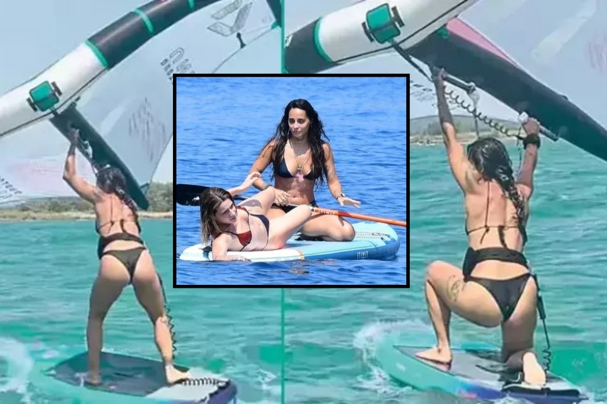 Hepsi 1 grubu üyelerinden Yasemin Yürük'ün yeni spor dalı Wing Foil'e merak sardı