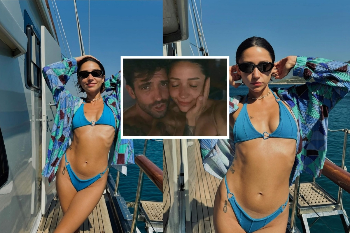 Bodrum'da yat tatiline devam: Zeynep Bastık mavi bikinisiyle poz verdi