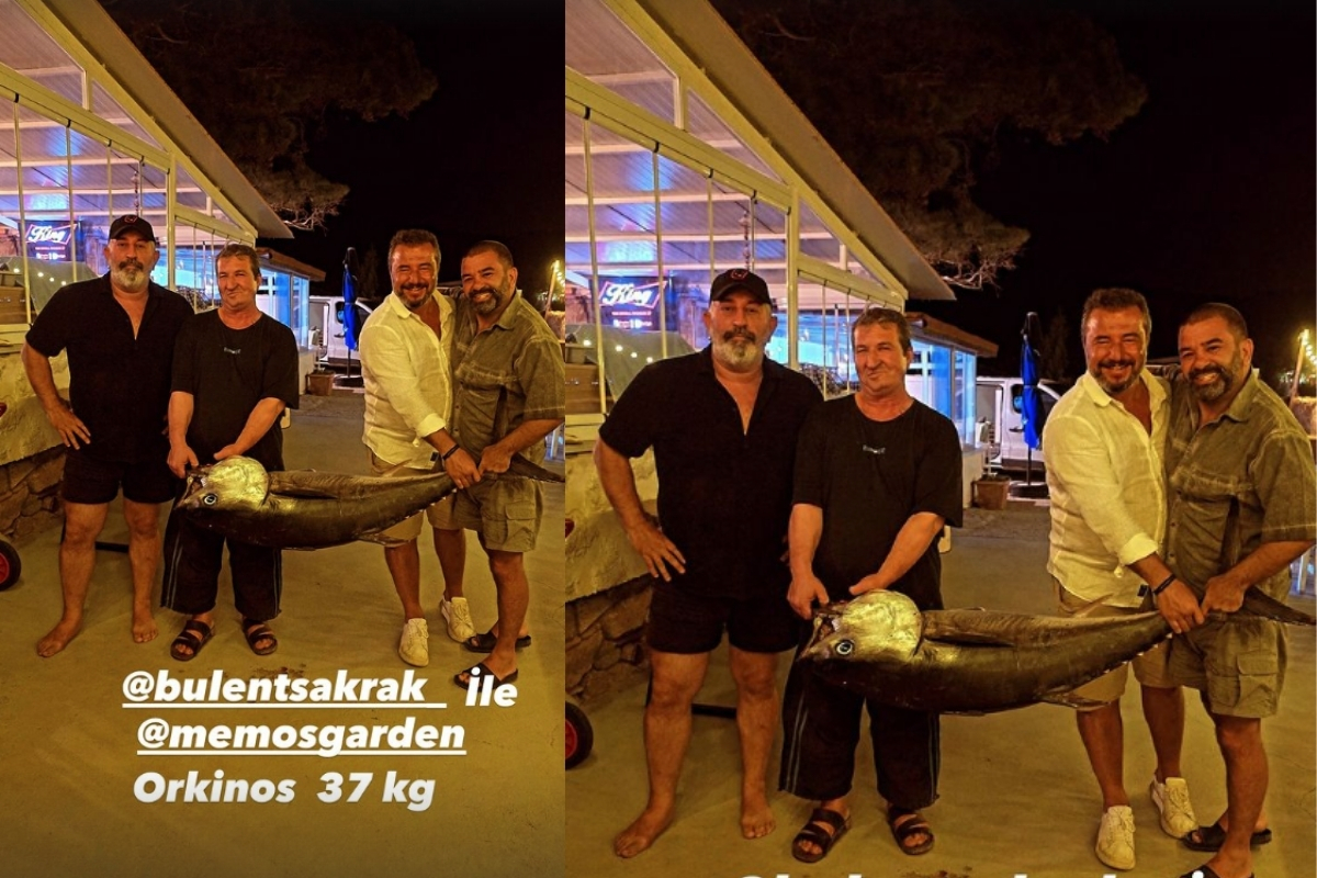 Cem Yılmaz ve Bülent Şakrak 37 kilo balık tuttu