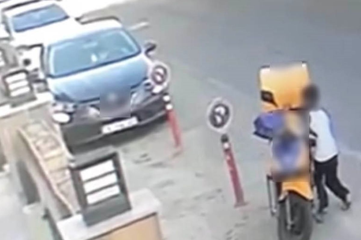 Çorlu'da yemek getiren kuryenin siparişleri çalındı