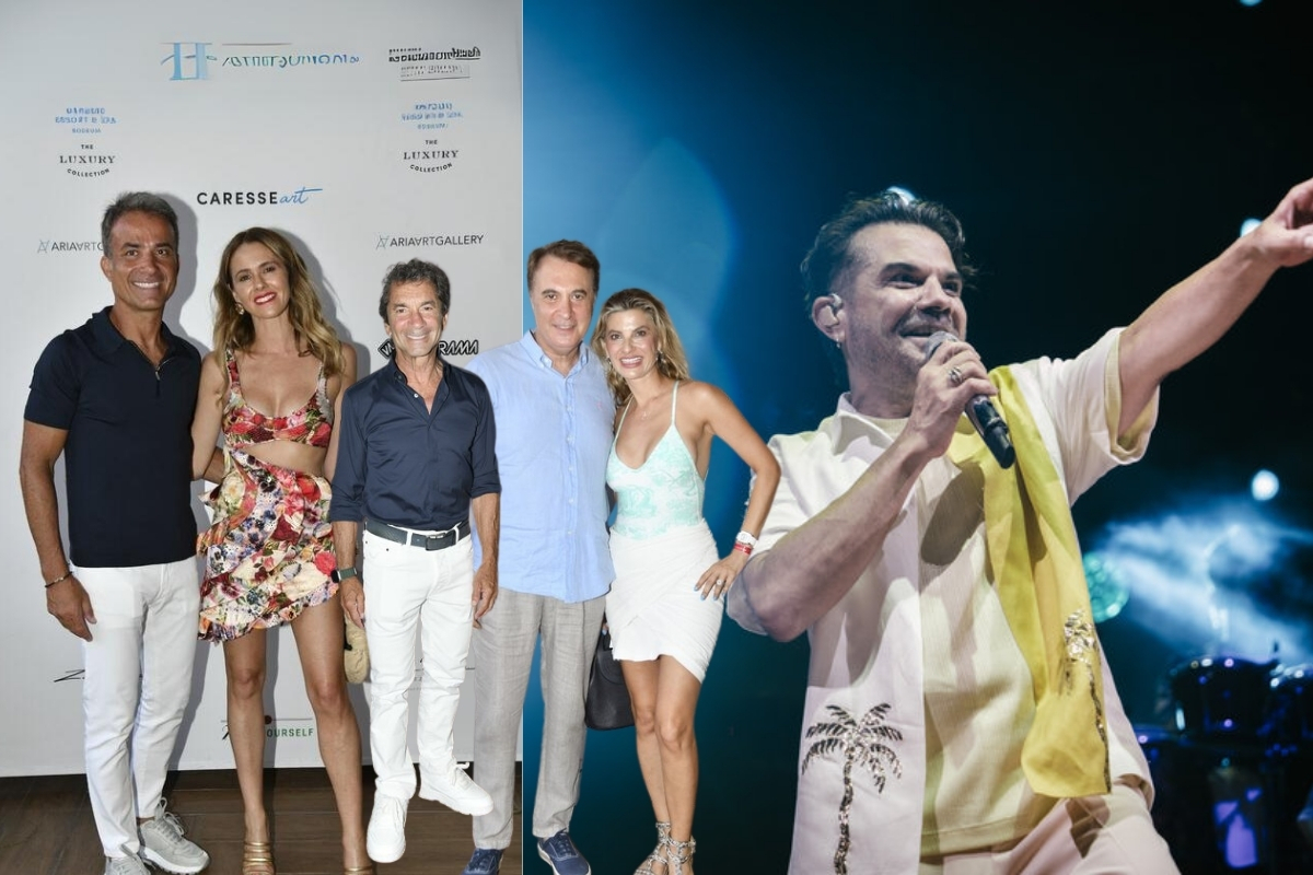 Cemiyet Kenan Doğulu ile Bodrum'da eğlendi