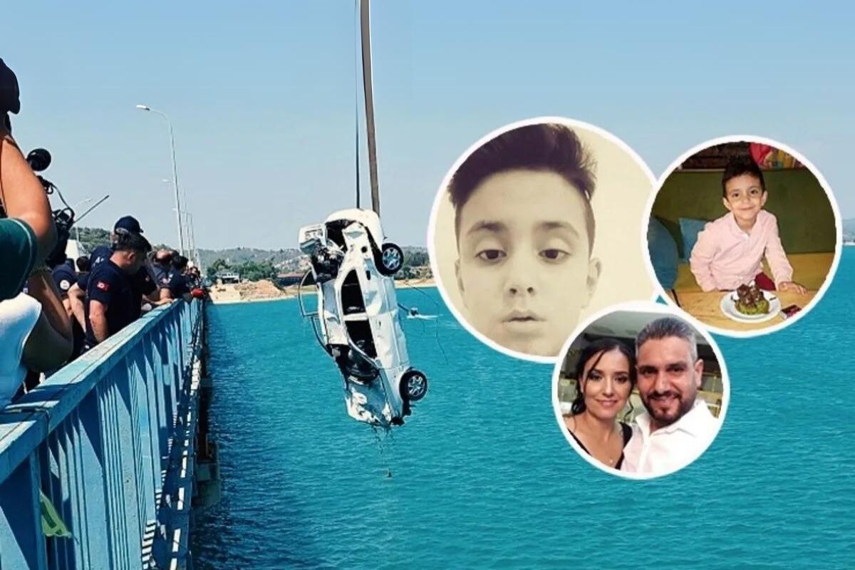 Adana'da bir aileye mezar olan otomobil köprüden böyle uçtu