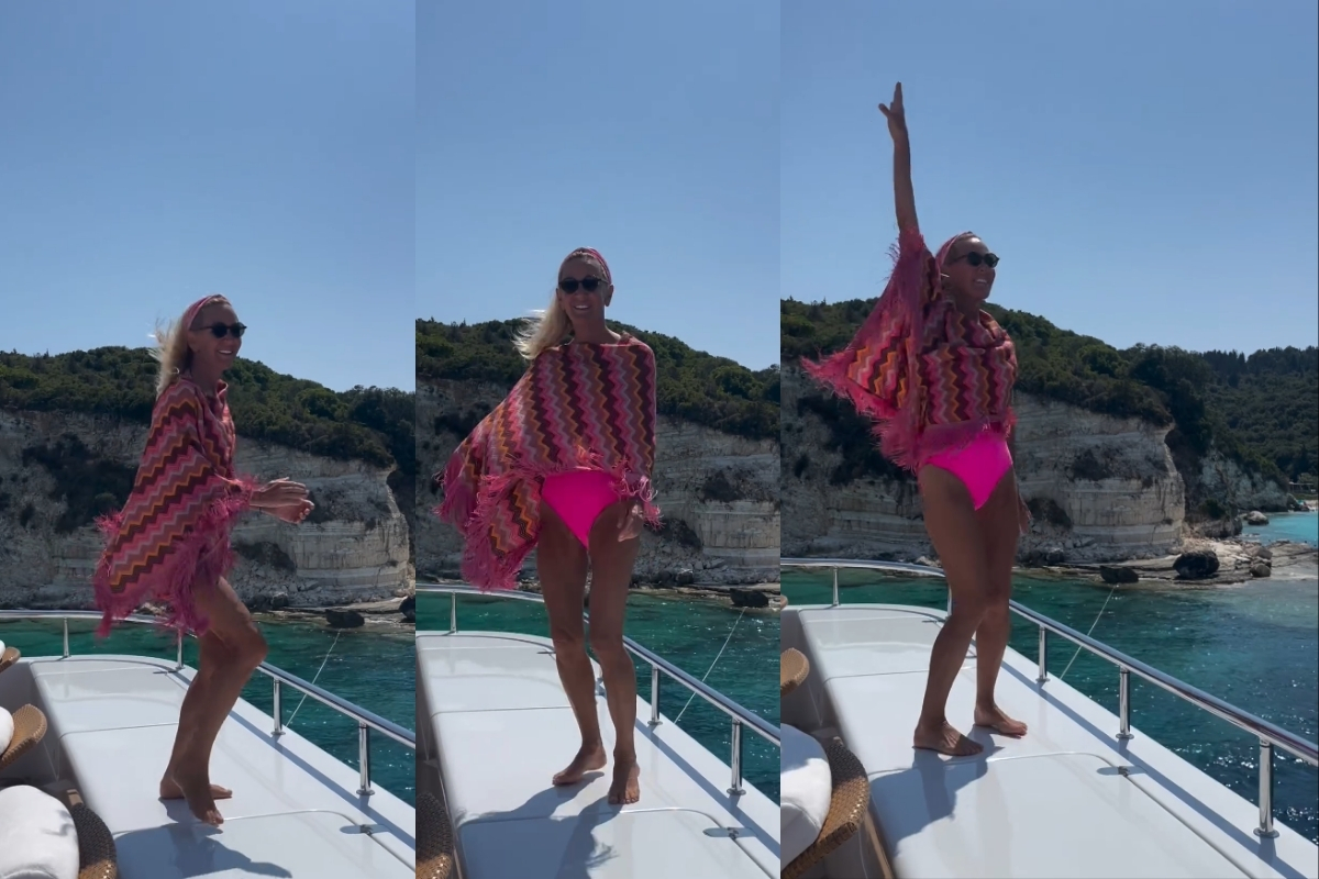 Bettina Machler'in yat üstünde solo dansı