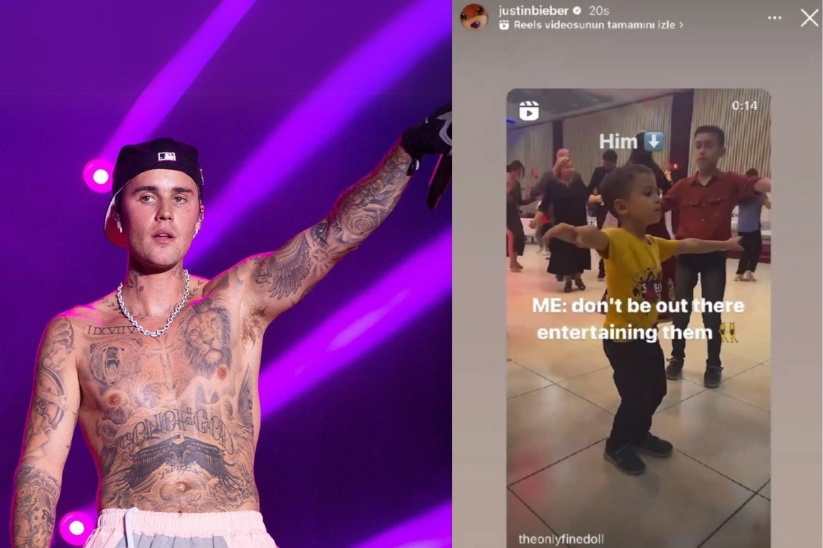 Justin Bieber, düğünde oynayan Osmaniyeli çocuğu paylaştı