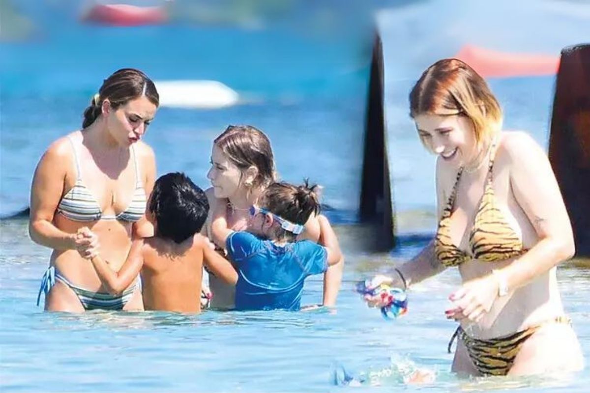 Hazal Kaya ve Bengisu Apak çocuklarıyla tatilde