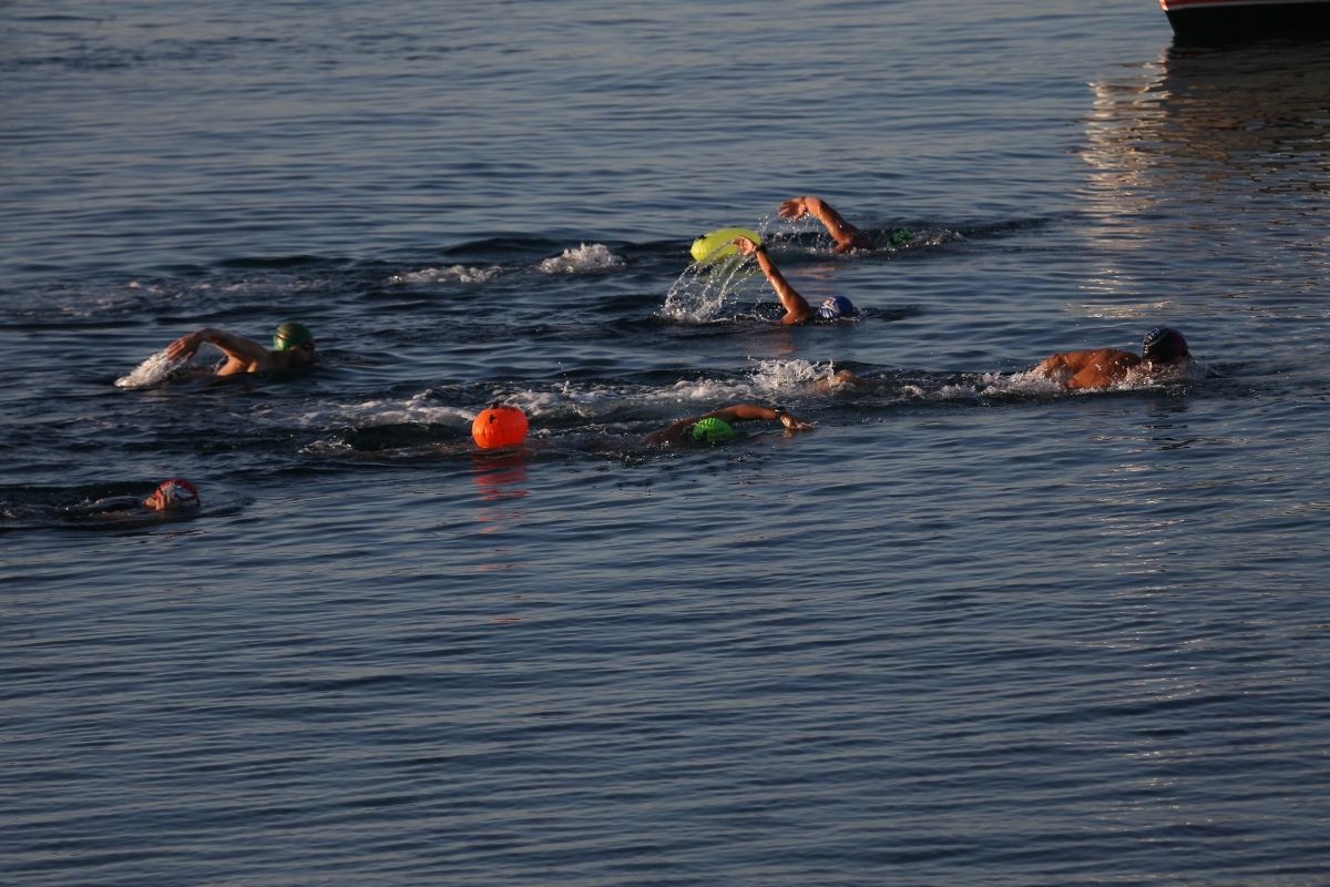 3. Gökçeada Açık Deniz Yüzme Maratonu başladı