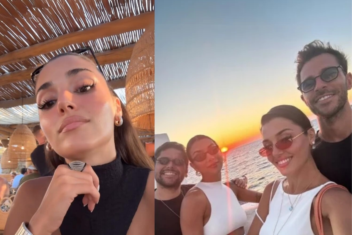 Hande Erçel'in Mykonos tatilinde keyifli anları