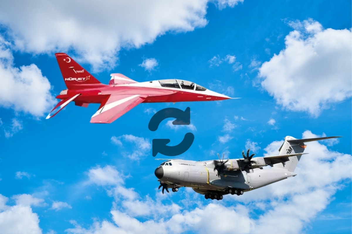 Türkiye ve İspanya arasında 720 milyon Euro’luk takas: 6 adet A400M karşılığında 24 adet Hürjet