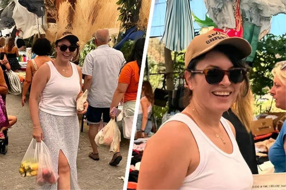 Ezgi Mola'nın pazar keyfi